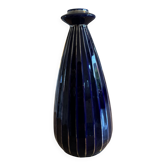 Art Deco vase by Gustave De Bruyn (Fives-Lille) – Cobalt blue ceramic