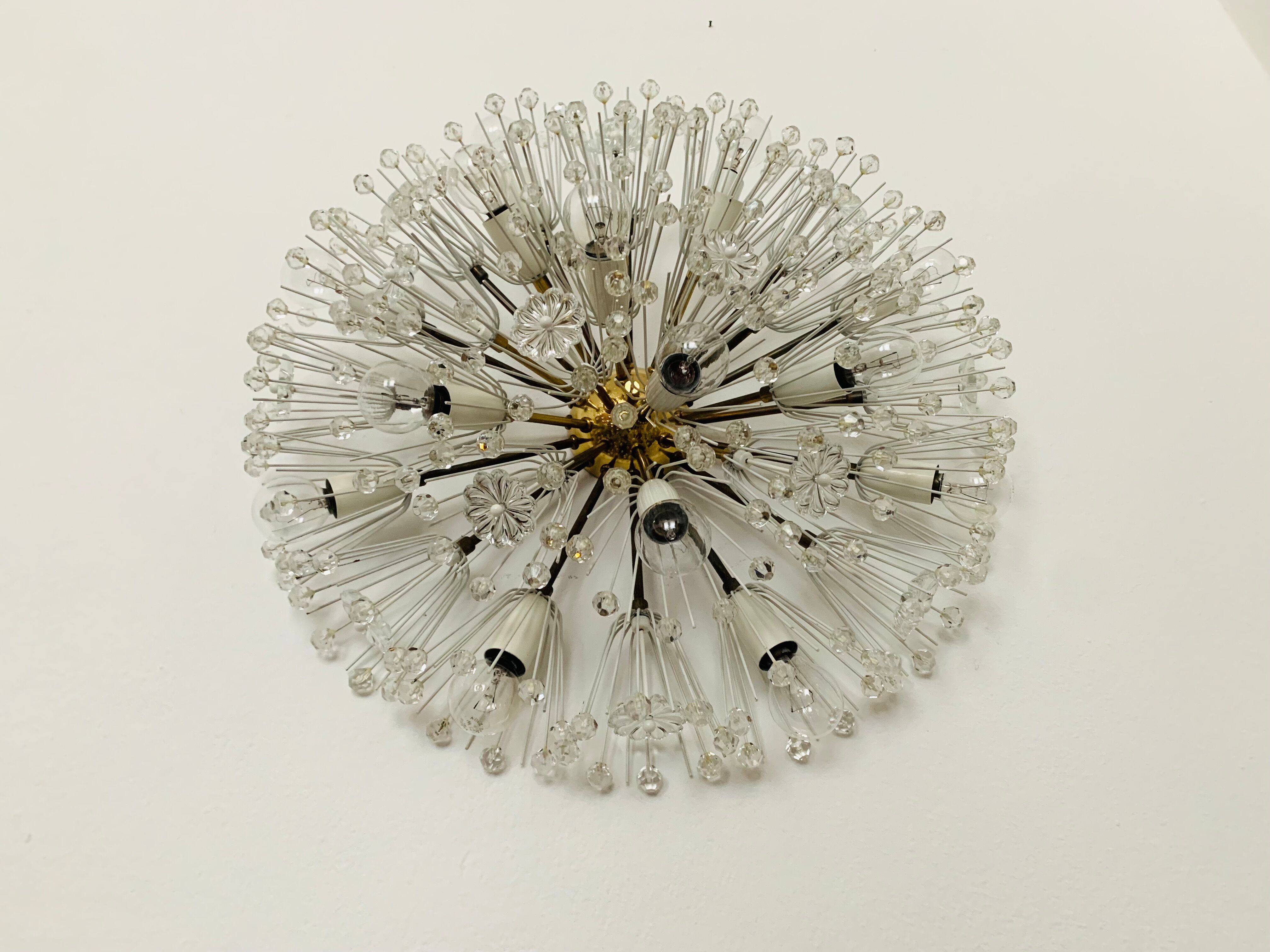 XXL Austrian Dandelion Wall or Ceiling Lamp by Emil Stejnar for Rupert Niko