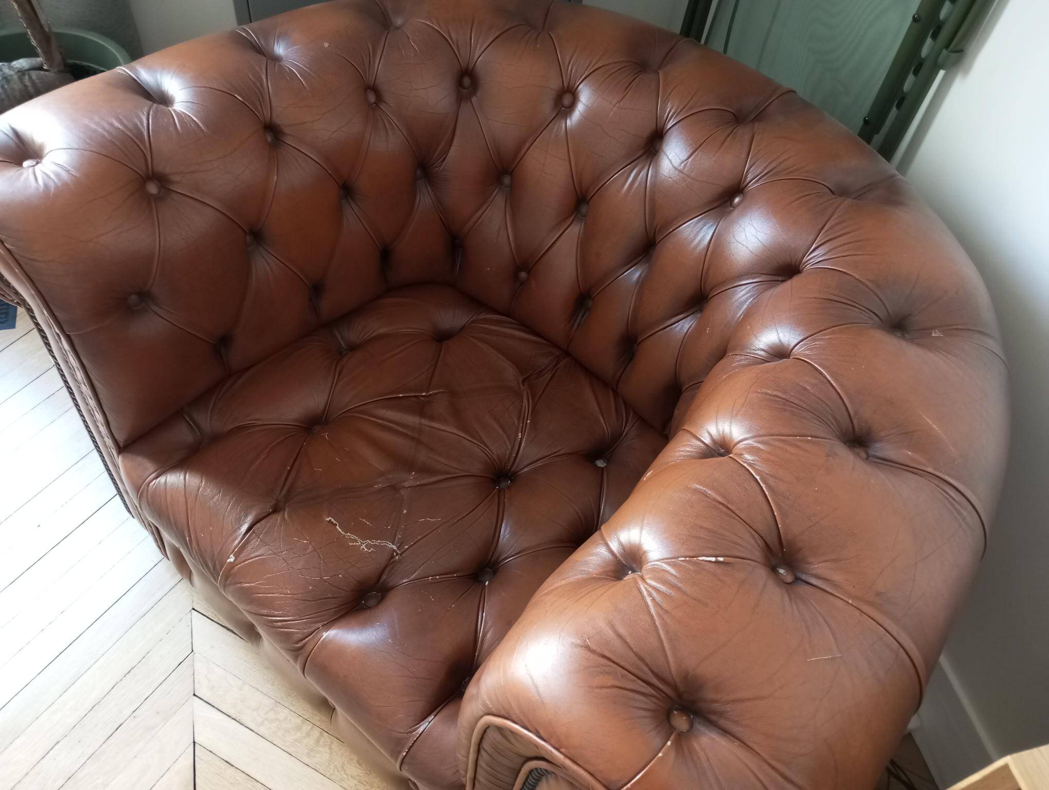 Fauteuil club chesterfield