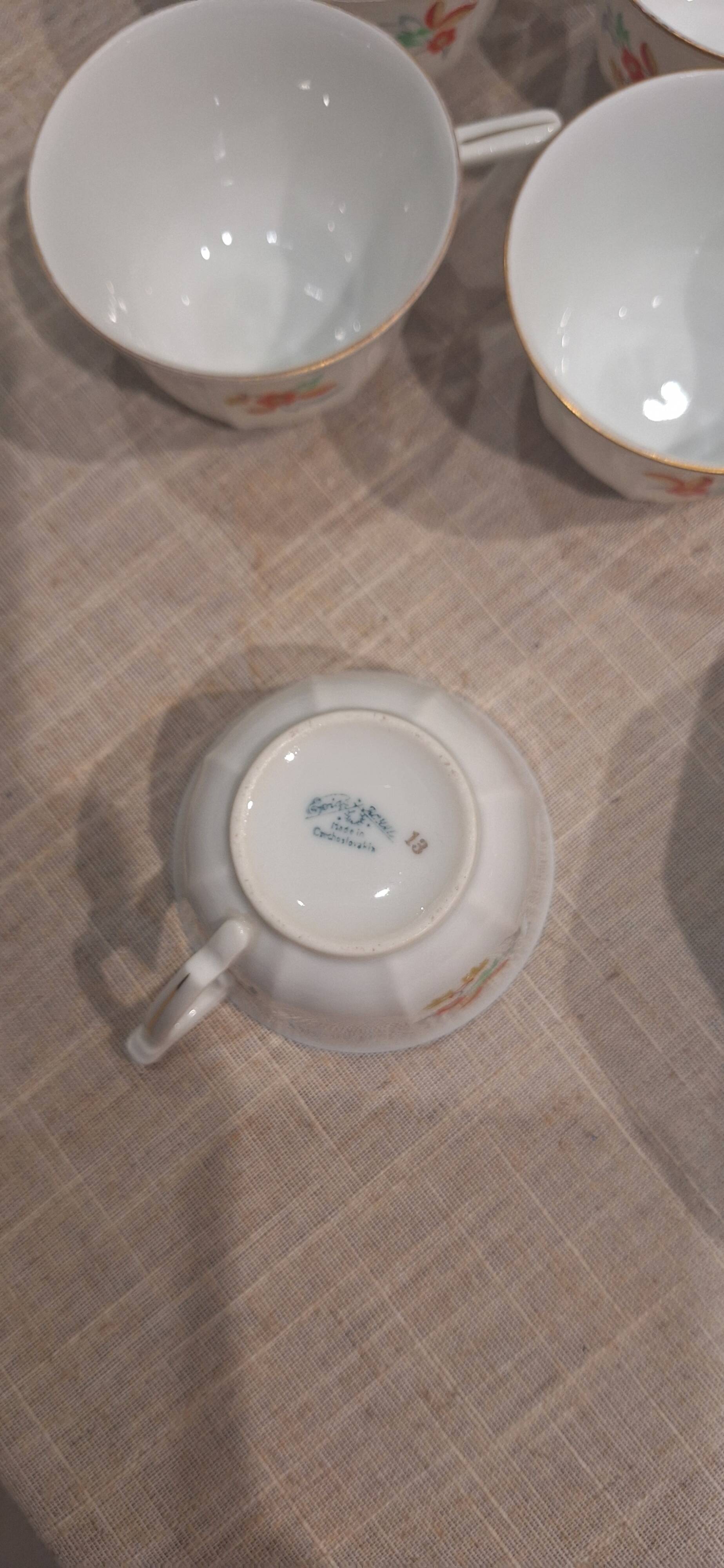 Coffee or tea service Porcelain Epiag D.F.