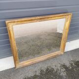 Gilded carved wooden mirror