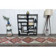 1970s Turkish Oushak Handmade Wool Cotton Beige Runner Rug 89x344