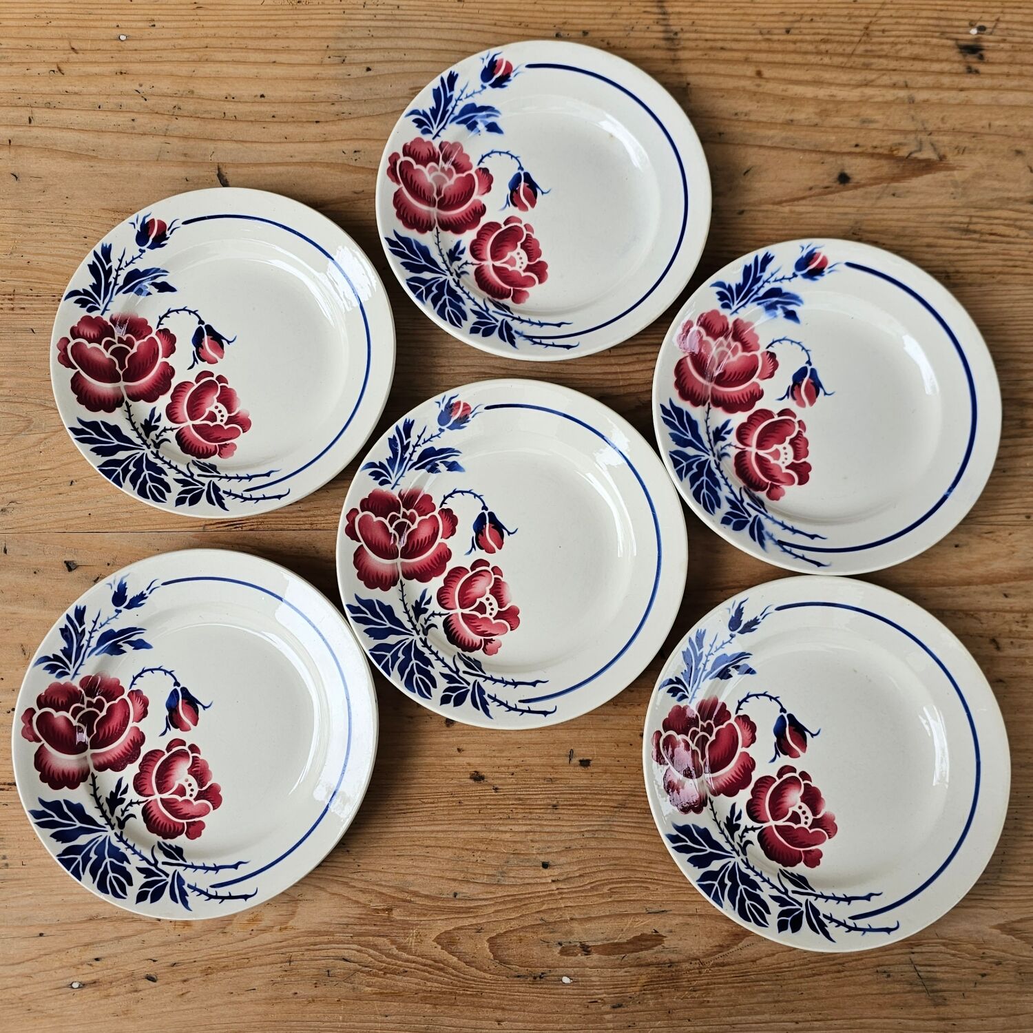 Flat plates Eugène Sarreguemines