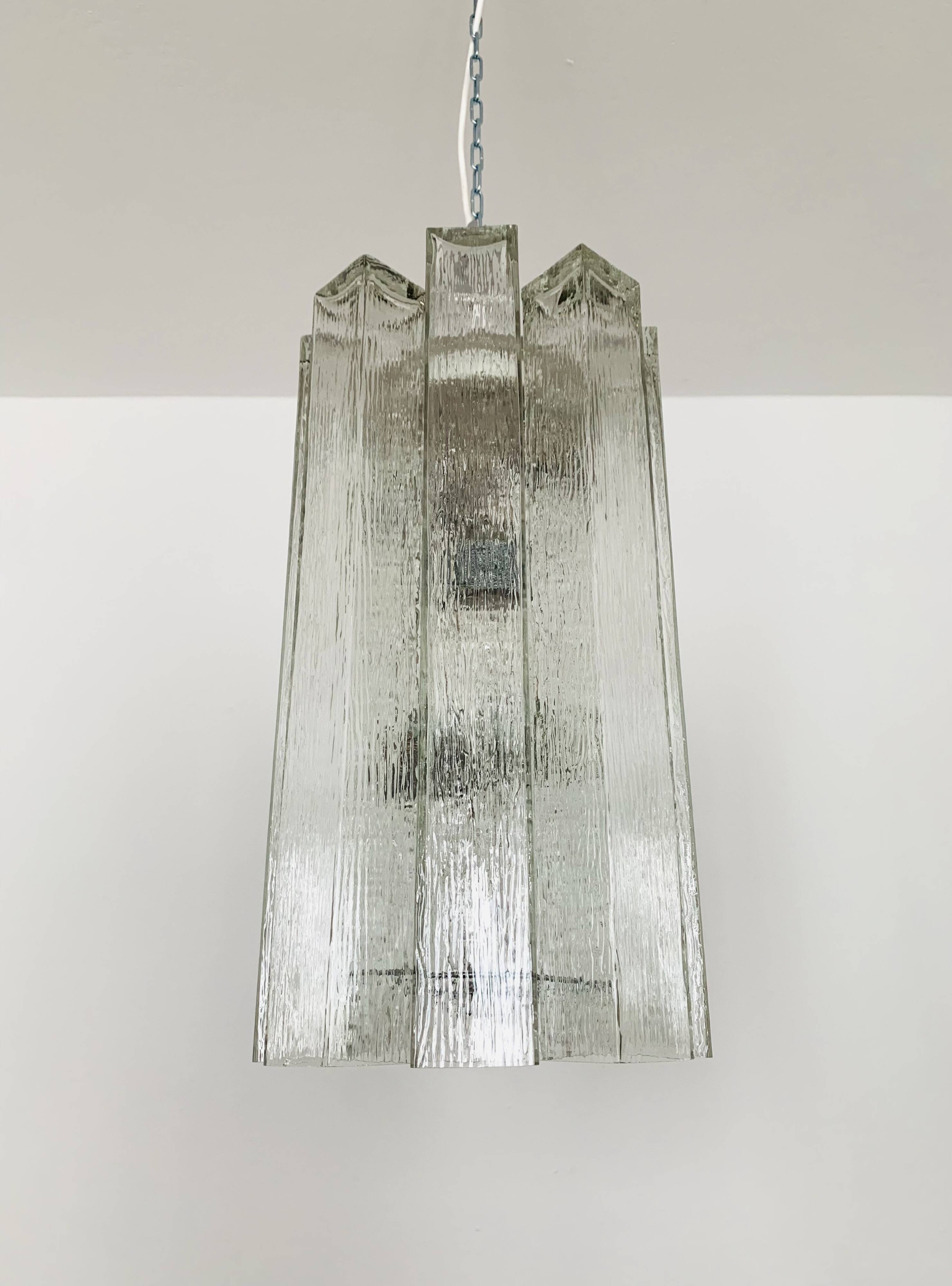 Large Crystal Glass Chandelier by Doria