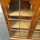 Chippendale display cabinet in wood, English Queen Anne dresser bookcase from 1960.