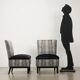 Vintage Jungle collection armchairs in velvet and foam, Italy 1950s-1960s.