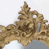 20th Century Belgium gold framed mirror in Louis XV style