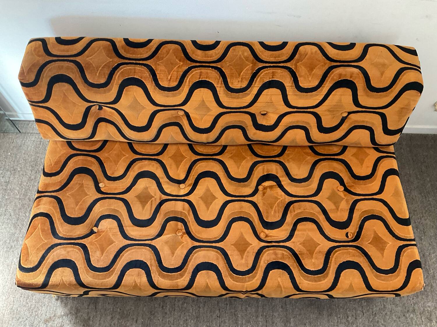 Space Age sofa convertible armchair 70s