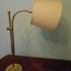 Reclining table lamp by Koch & Lowy for OMI, brass, metal, fabric - Germany - 60s/70s