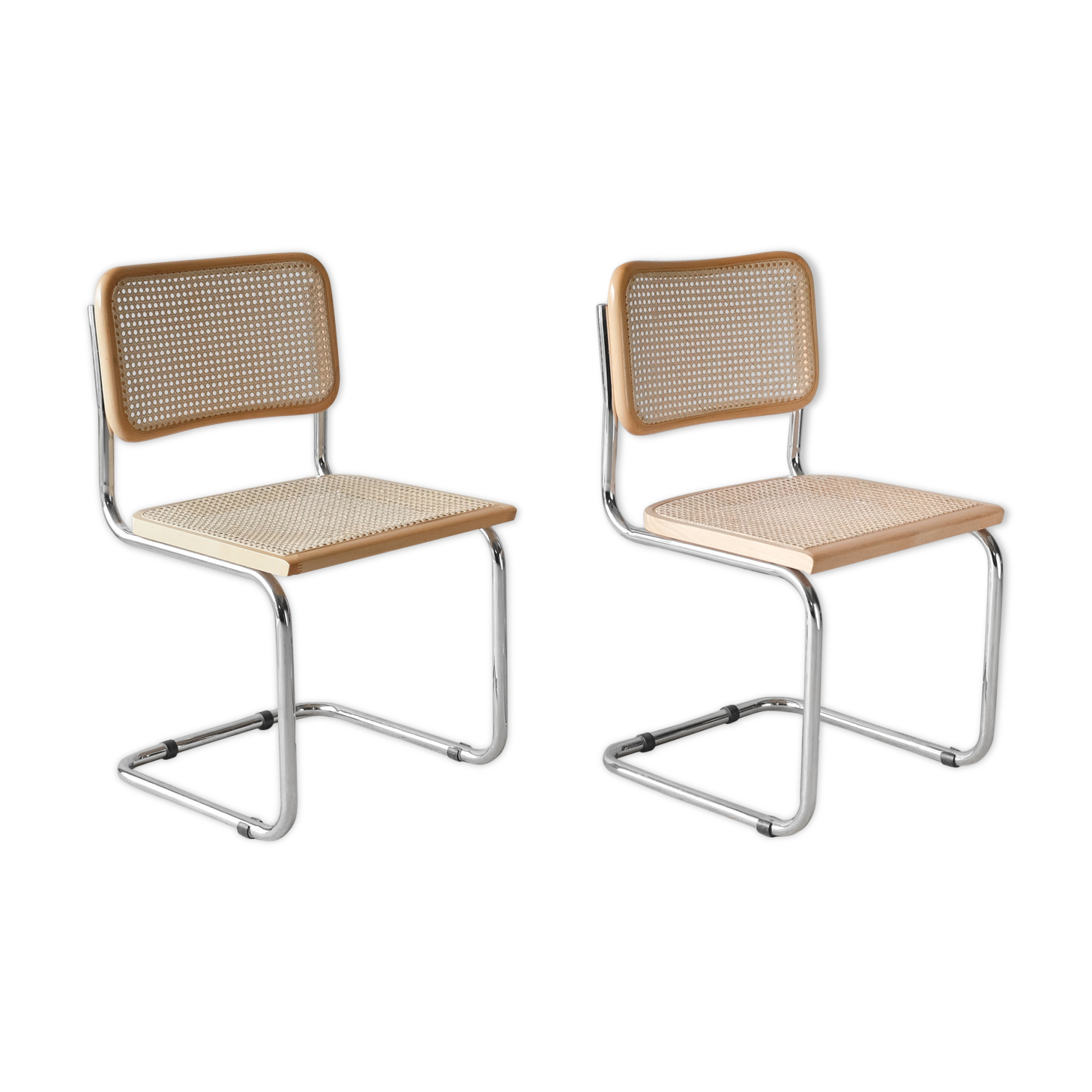 Pair of cesca chairs B32 by Marcel Breuer