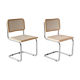 Pair of cesca chairs B32 by Marcel Breuer