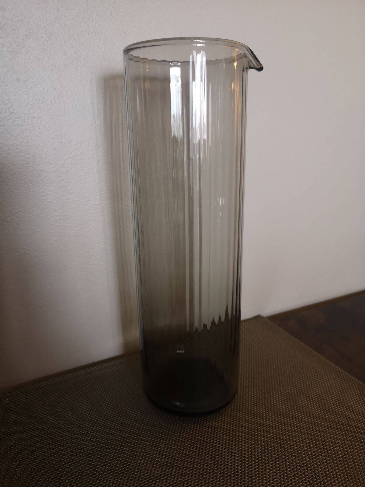 Pitcher / Vase in smoked blown glass - 1960s/1970s