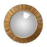 Miroir convexe or patiné