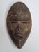 Dan mask in carved wood, brown patina, Ivory Coast, 25 cm