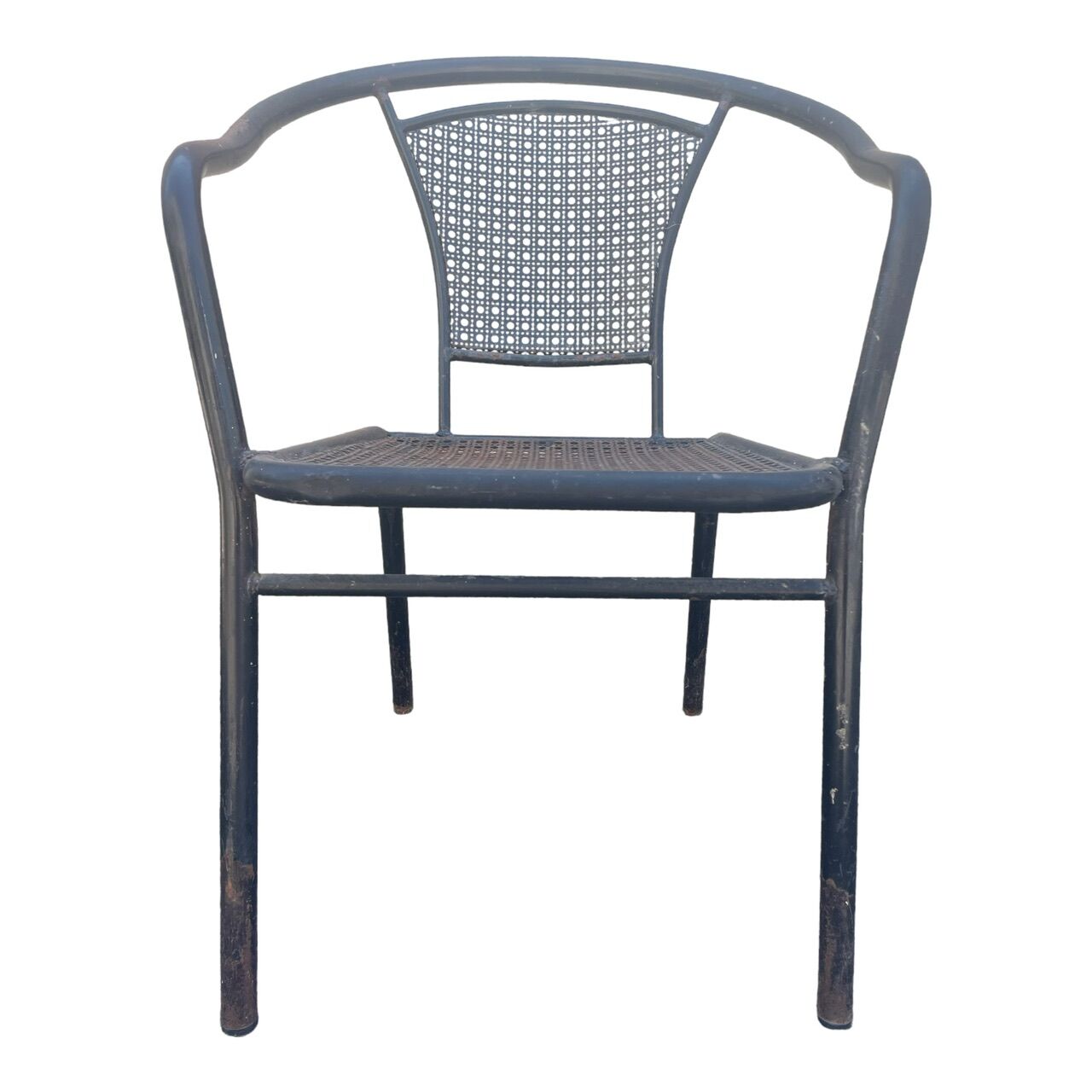 12 wrought iron armchairs from the 60s