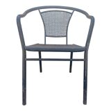 12 fauteuils en fer forgé des années 60