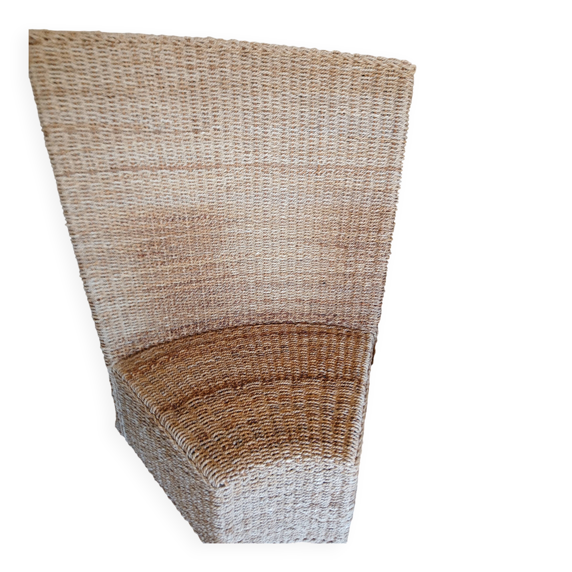 Wicker decorative armchair