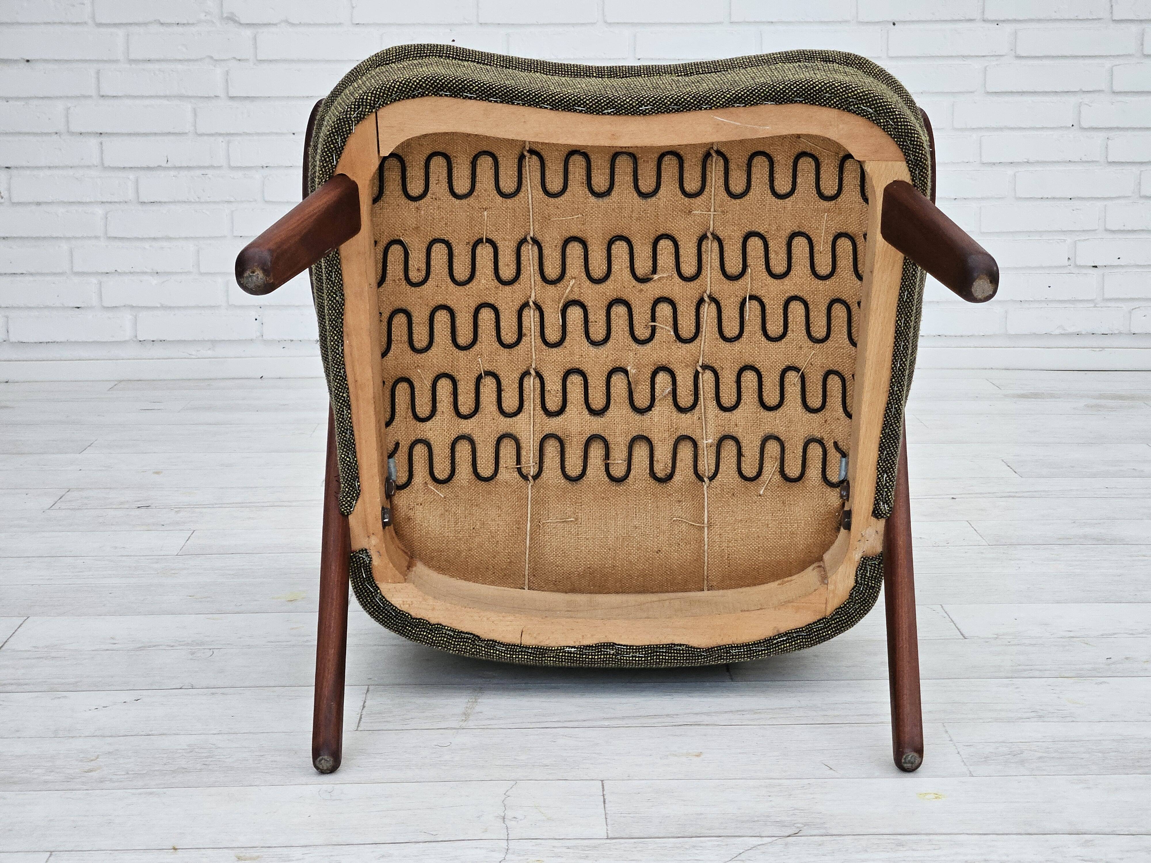 1960s, Danish design by Erhardsen & Andersen, armchair, original condition.