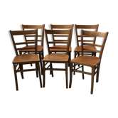 Lot of 12 vintage bistro chairs