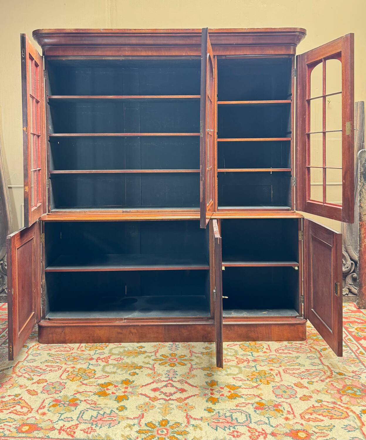 Bibliothèque en acajou du XIX eme siècle
