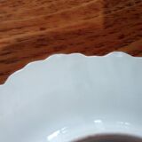 Set of 5 small flowered plates in Limoges porcelain
