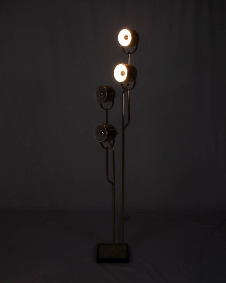 Lampadaire en laiton par Goffredo Reggiani, Italie, 1970