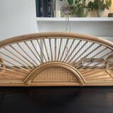 Rattan shelf