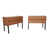 Pair of bedside feet metal, 1960