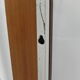 Vintage wall coat rack with 8 hooks and hat shelf