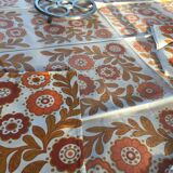 Nappe et serviettes seventies