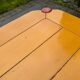 Lot of dining tables and 4 Vico Magistretti chairs from 1960.