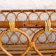 Lit d'enfant en rotin vintage
