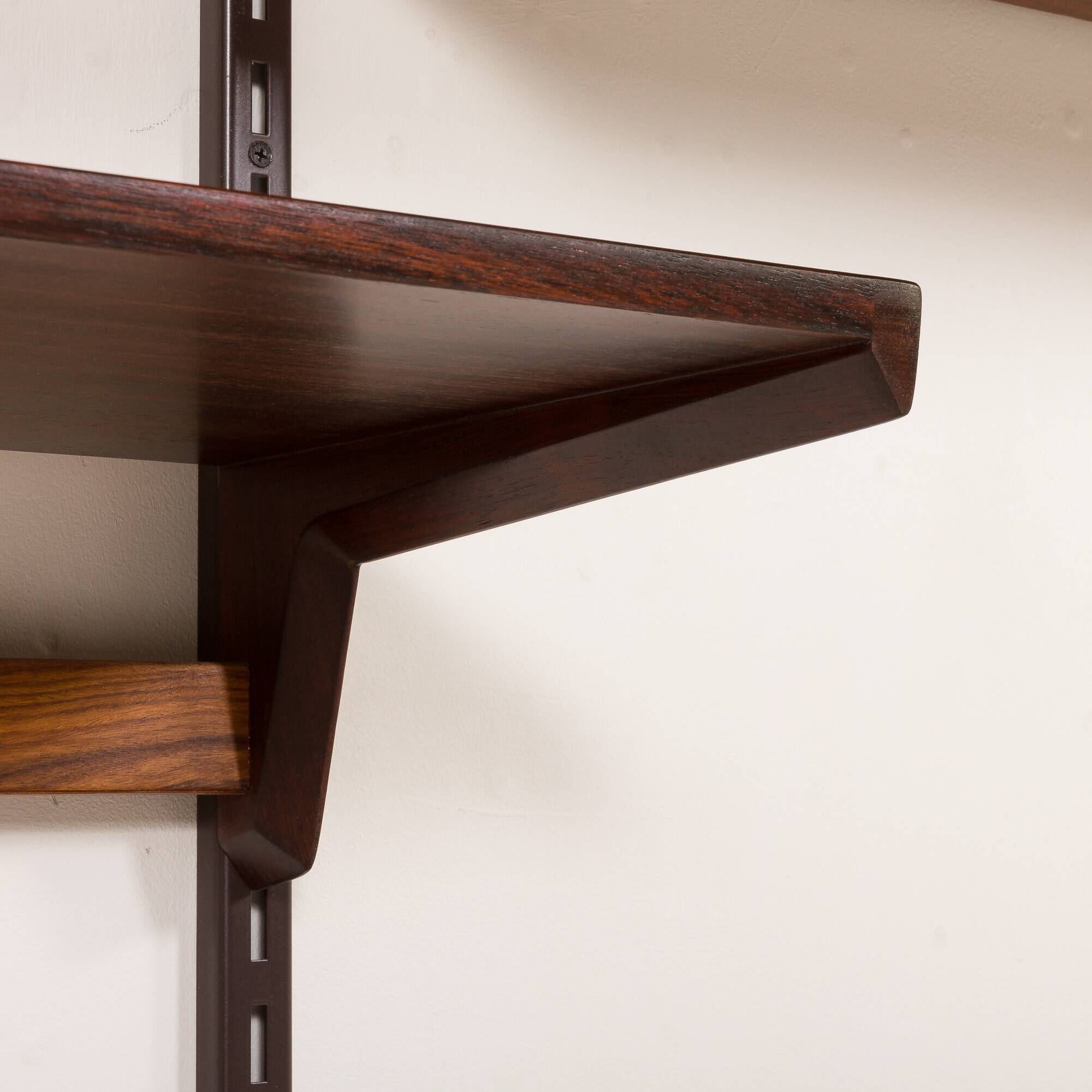 Kai Kristiansen rosewood wall unit for FM Mobler, Denmark, 1960s