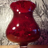 Vase en verre d'Empoli Ø23cm
