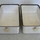 Pair of enamelled tole trays 20/30s