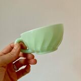 Service à café en opaline vert mint