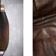 Vintage Mid-Century Danish Modern Leather Adjustable Easy Chair and Ottoman