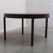 Extendable round to oval dining set by Alfred Hendrickx for Belform, 1960s.