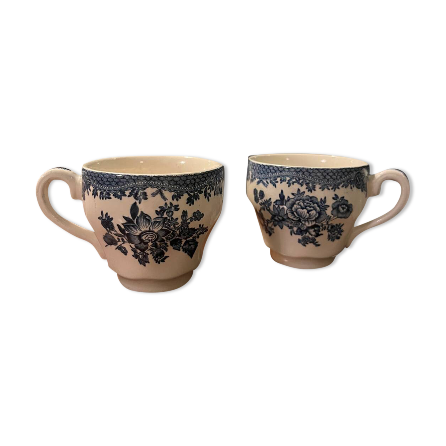 2 tasses à café vintage