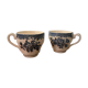 2 tasses à café vintage