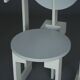 Rare pair of 'Plakhout' Side Chairs by Henk Lampe. 1979