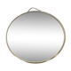 Chrome round mirror 1950 29x33cm