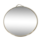 Chrome round mirror 1950 29x33cm