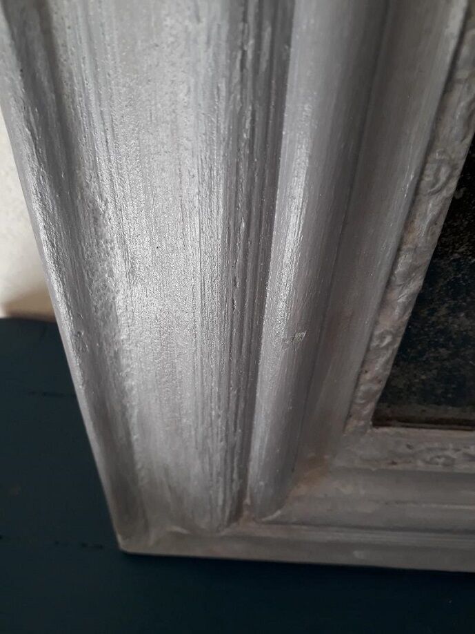 Mirror wood and stucco rechampie 87 x 68cm