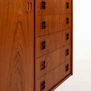 Danish teak sideboard with sliding doors, 1960s