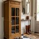 Louis Philippe style antique buffet with glass doors