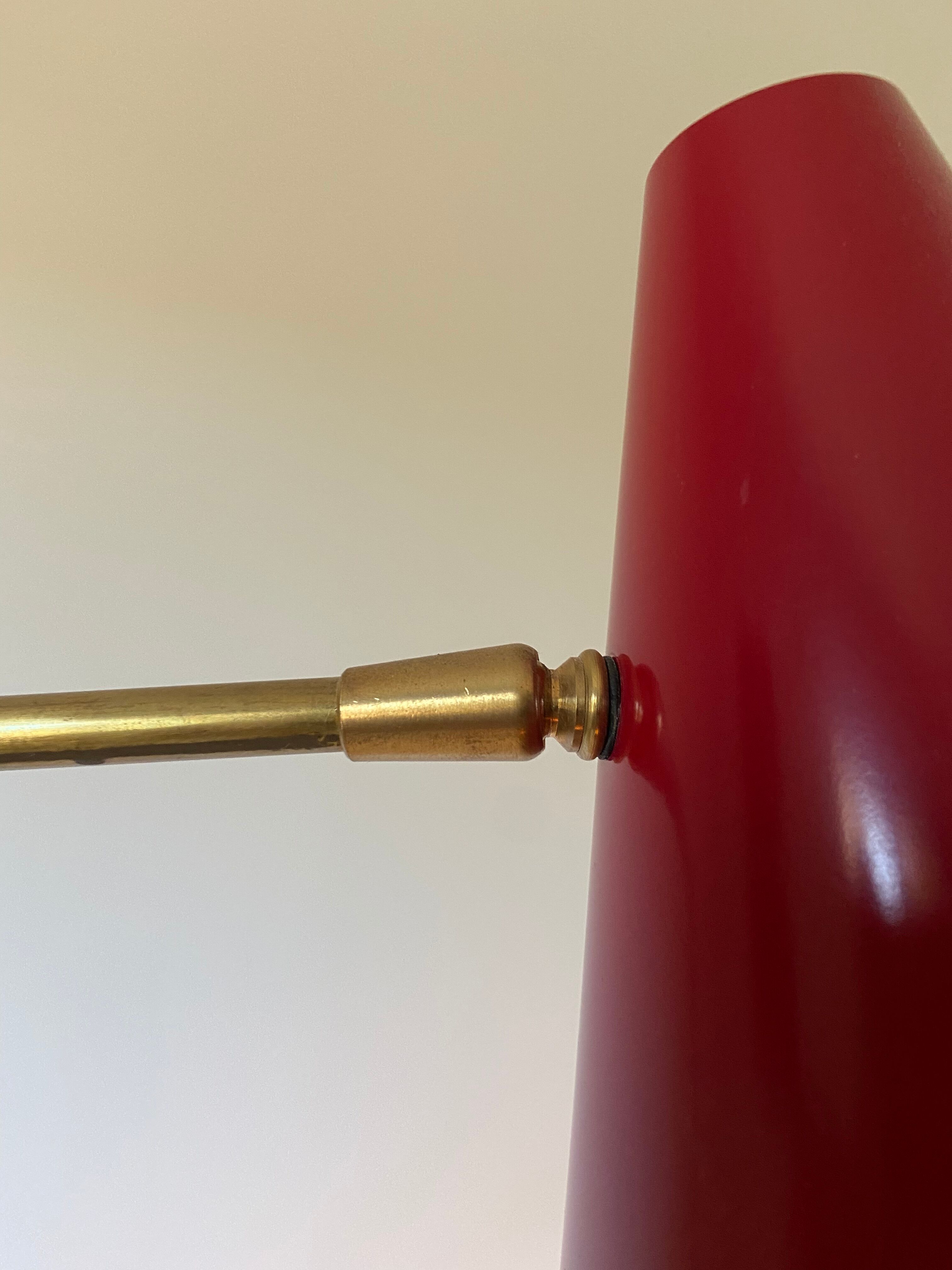 Italian brass floor lamp