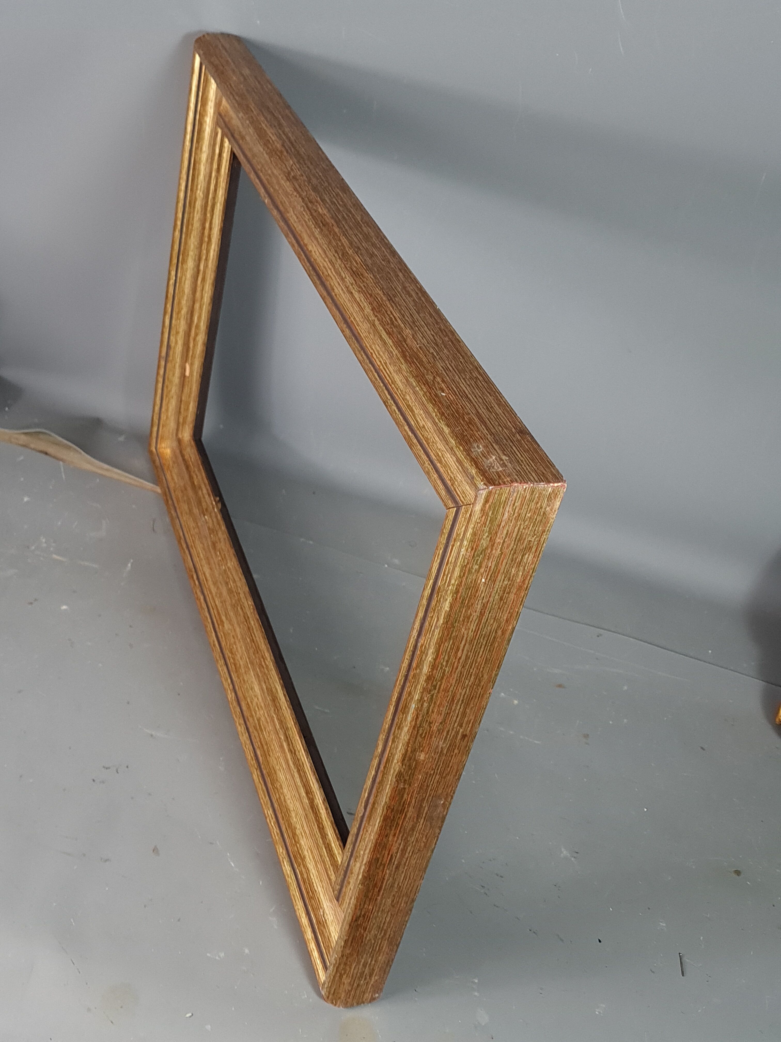 Gilded wooden frame with sheet 56x37 cm, foliage 46.6x27.6 cm beautiful occasion SB