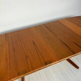 Table de salle à manger extensible en teck Juul Kristensen, design danois vintage des années 1970