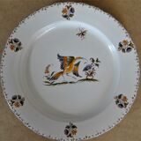 6 plates old moustier, traditional decor